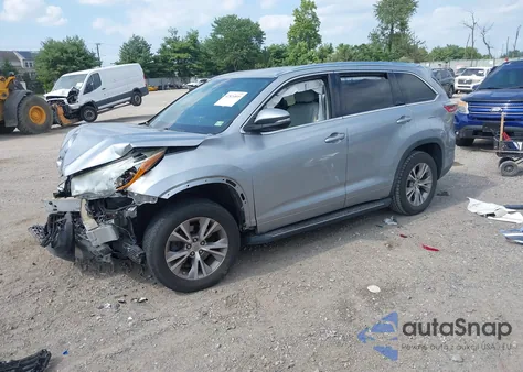 2015 Toyota Highlander Xle V6 from USA, damaged, VIN 5TDKKRFH1FS065420